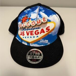 OTTO Las Vegas Snapback Hat - Black and Blue